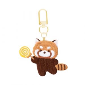 Qianly Porte-clés Panda Roux Porte-clés Animaux Créatifs pour Cadeaux de Saint-Valentin, Style D (Conbooes, neuf)