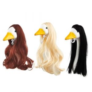 Generisch Costume pour cheveux d'animaux de jardin - Décoration de jardin - Perruques d'animaux, cheveux lisses et bouclés, sculpture douillette - Décoration résistante aux intempéries - Idée cadeau (vandiry, neuf)