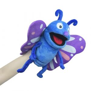 lilizzhoumax Jouets en Peluche Papillon Marionnette &agrave; Main Simulation Jouet en Peluche Papillon Poup&eacute;e R&eacute;aliste Jeu de r&ocirc;le Mignon Jouets &eacute;ducatifs interactifs pour Enfants, Jouets Animaux de Insecte (Sbekiew store, neuf)