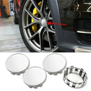 deemars 4PCS Enjoliveurs de Roue, Cache Moyeu de Roue avec Un Diamètre Extérieur de 2,13 Pouces et Un Diamètre Intérieur de 1,97 Pouce, Cache Moyeu de Centre de Roue pour la Plupart Voitures (Argent) (DEEMARS, neuf)