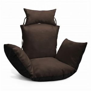 MG Design Coussin pour Fauteuil Oeuf Suspendu - en Tissu Durable, avec Rembourrage Doux, avec Appui-tête et ficelles pour Attacher - Coussin pour balancelle de Jardin, Chaise Suspendue (MGDESIGN, neuf)