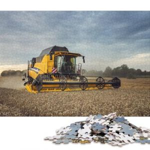 Moissonneuse-batteuse New Holland dans Le Champ Puzzles pour Adultes et Adolescents Puzzles pour Adultes et Adolescents Jeux de Puzzle Amusants 1000 pièces (75x50cm) (weixiangmei, neuf)