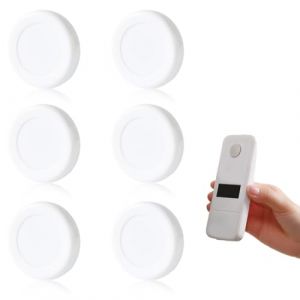 DLPRK 6 pi&egrave;ces Support magn&eacute;tique mural pour t&eacute;l&eacute;commande, Support mural t&eacute;l&eacute;commande magn&eacute;tique sans per&ccedil;age pour la maison, &agrave; l'&eacute;cole et au bureau, range telecommande (Blanc) (YANG  LANCHUN UK STORE, neuf)