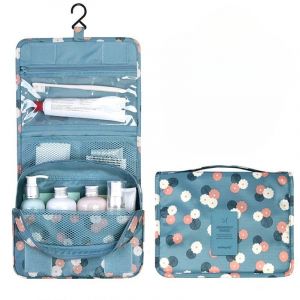 Trousse De Toilette Originale Femme Le-globe-trotteur Fleurs bleues (SWZEC-FR, neuf)