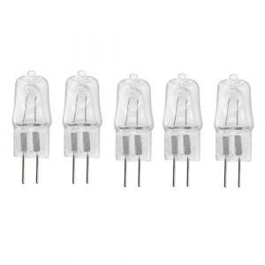UGEFKMQ 5Pc Ampoules Halogènes G4 220V 20W Ampoule G4 Lampe De Base À Broche Lampe Halogène À Double Aiguille G4 220V 50W Blanc Chaud 35W (lsss, neuf)