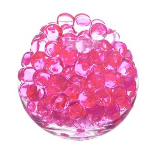Perles d'eau - 6000 Pi&egrave;ces D&eacute;coratives - 50 g Billes Hydrogel Water Beads pour Remplissage de Vase Perles Flottantes Fabrication de Bougies Centre Table de Mariage Arrangement Floral 1 (Rojillo) (Orlandorose, neuf)