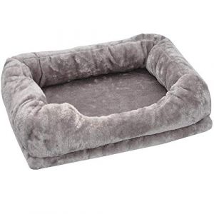 nanook Couchette d'arbre à Chat pour Les Chats – Canapé de Bord de fenêtre – Couverture Amovible – Frontière en Peluche – XXL 53 x 40 cm - Gris (nanook-shop, neuf)