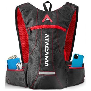 ATACAMA Sac Hydratation Running (Poche a Eau 2L en Option) - Sac Trail Running Homme Femme léger - Sac a Dos de Course a Pied - Sac a Dos VTT Hydratation - Sac a Dos Velo Gourde - Sac VTT pour Trail (AlexFDM, neuf)