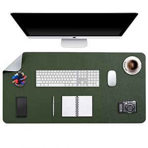 DOBAOJIA Sous-Main Bureau, Tapis de Bureau, Tapis de Clavier et Souris, Tapis de Portable, Pad &Eacute;criture, Mouse Pad XXXXL, pour Bureau/Maison/Gaming, Double Face en Cuir PU 100 x 50cm (DOBAOJIA, neuf)