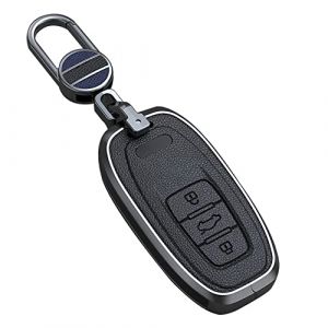 ontto Coque de cl&eacute; de Voiture - Convient pour Audi A1 A3 A4 A5 A6 A7 A8 Q3 Q5 Q7 S4 s5 S6 S7 S8 R8 TT - Housse de cl&eacute; - Noir C (Ontto, neuf)