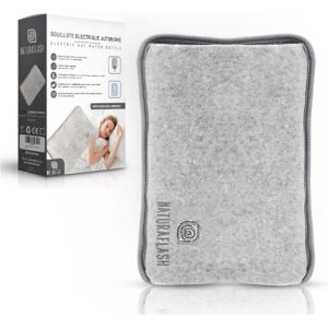 Bouillotte Électrique Chauffante Rechargeable, Chauffe-Mains et Pieds Portable avec Sécurité Anti-Surchauffe, Housse Douce, Idéal pour l’Hiver et les Moments de Détente (NaturaFlash, neuf)