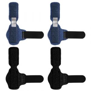 WMUVAZA Attelle d'orteil, 4 Pièces Redresseur D'orteil en Marteau, Redresseur D'orteil en Marteau Respirant Attelle de Fixation D'orteil de Griffe de Fracture, Attelle D'orteil Fracture (LIU JIE DE DIAN, neuf)