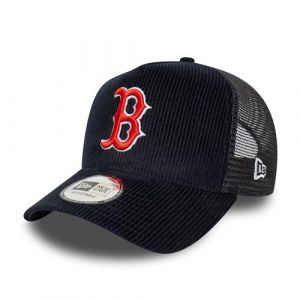 New Era Boston Red Sox Casquette Trucker Cord A-Frame Bleu fonc&eacute; (capspin, neuf)