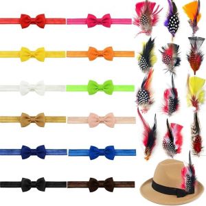 Lot de 24 bandeaux extensibles naturels assortis pour chapeau, plumes et bandeau de chapeau, ruban de chapeau Panama, ruban de chapeau pour chapeau panama, costume occidental (brillant, M) (Sylvoir, neuf)