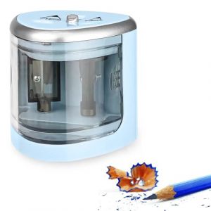Taille-Crayon Électrique,Electric Pencil Sharpener,Taille-Crayon Automatique,Taille Crayon Electrique,Taille-Crayon Électrique pour Enfant,Taille-Crayon Électrique Automatique,Bleu (Sans Batterie) (charey, neuf)