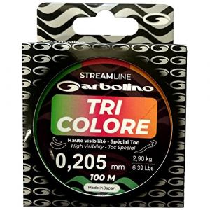 Nylon toc Streamline Garbolino tri-Colore 100 M (Ø 20.5/100) (CARNASPORT, neuf)