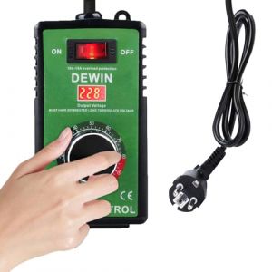 DewinLVD Variateur De Vitesse Pour Moteur 220V, RéGulateur avec Affichage NuméRique éLectronique, RéGulateur De Tension, Convient Pour Meuleuse D'Angle/Perceuse Manuelle (Seataliun, neuf)