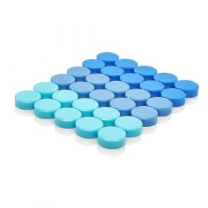 ZDZBLX Aimant Frigo, 30PCS Aimant Puissant Aimants Tableau Magnétique,Magnet Frigo Aimant Plat Petit Aimant Tableau Magnetique,Mini Aimant Rond Magnets Décoratifs,pour Tableau Magnetique Frigo (Bleue) (Shenzhen Baolixin Trading Co.,  Ltd, neuf)