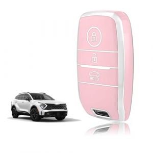 TOOMUME Coque Cl&eacute; TPU, Etui Cl&eacute; &Eacute;tui Cl&eacute; Adapt&eacute; pour Kia Sportage GT Line Sorento Picanto Soul NIRO Rio Stonic Optima Ceed Forte Koup, Couvre Clef Cache Cle Voiture Tel&eacute;commande - Smart Key (TOOMUME, neuf)