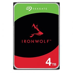 Seagate IronWolf 4To, Disque dur interne NAS HDD, CMR 3.5 Pouces SATA 6Goit/s 5 400 tr/min, 64 Mo de mémoire cache, pour NAS RAID, Ouverture Facile, Services Rescue (ST4000VNZ06) (LABOUTIQUEDUNET ?, neuf)