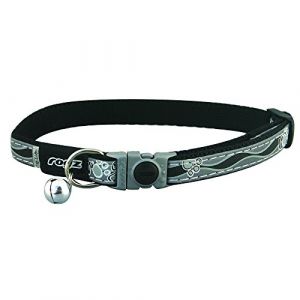 Rogz CATZ Nightcat Collier Motif Pattes Noir (Skirmantas, neuf)