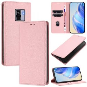 xinyunew Coque pour Samsung Galaxy A8 2018/A530, RFID Blocage Portefeuille Etui &agrave; Rabat, Housse en Cuir PU pour Samsung Galaxy A8 2018/A530, Rose (xinyunew, neuf)