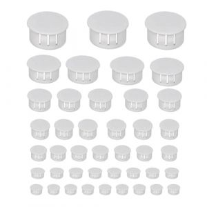 170PCS Cache Trou Meuble - Lot de Caches Trou pour Per&ccedil;age avec 7 Tailles (5-25mm) | Cache Trou Plafond et Meuble pour Armoire, Mobilier et DIY | Bouchon de Trou de Percage Plastique &agrave; Clipser (Blanc) (E-Raida  Shop, neuf)