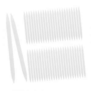 NIYANGLE Embouts De Pinceaux Eyeliner 50 Pi&egrave;ces Silicone Souple Doux Remplacement Pour Maquillage Des Yeux Pr&eacute;cision Professionnel Diy (Telinei, neuf)