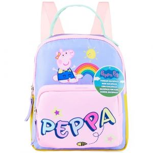 Get Trend Peppa Pig Sac à Dos Fille Tout-Petit Mode Petit Sac Voyage Maternelle avec Bretelles Réglables Cadeau Fille (Multi Peppa Pig) (Get Trend., neuf)