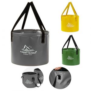 FairyPeach Seau Pliable D'ExtéRieur 10L/20L,Seau Pliant Portable Conteneur d'eau,Bassine Pliable,pour Le Camping et Les Voyages, comme Bassin, Évier (Gris, L) (XIANT, neuf)
