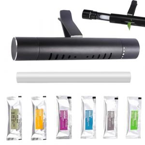 UIEXAY D&eacute;sodorisant Diffuseur D'Huiles,1 Pi&egrave;ce D&eacute;sodorisant, Diffuseur Voiture Avec 7 B&acirc;ton De Parfum Solide Remplacement, Diffuseur De Parfum &Agrave; Clipser Aux Grilles D&rsquo;A&eacute;ration De La Voiture (Behaodian Store, neuf)