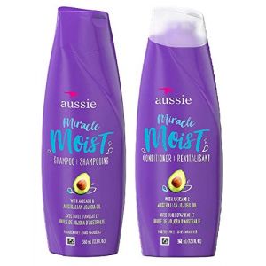 Aussie Miracle Moist Shampooing et après-shampoing avec avocat et huile de jojoba australienne - 357,8 ml chacun (Peakly, neuf)