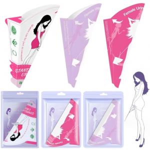 30 PCS Urinoir pour Femme Pliable, Urinoir en Papier Jetable pour Pipi Debout Femme, Urinoir Femme Portable pour Enceintes, Personnes &acirc;g&eacute;es, Pisse Debout Femme pour Camping, Randonn&eacute;es (CHEN LONG DE DIAN, neuf)