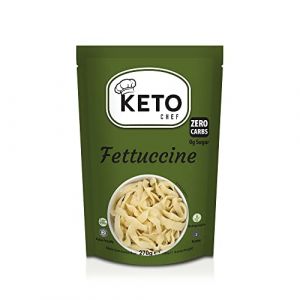 Keto Chef Pâtes fettuccine Konjac – Sucre et sans farine de konjac, sans graisse, Shirataki, aliments diététiques sains et hypocaloriques | Prêts à manger (270 g) (Healthy Supplements Zone, neuf)