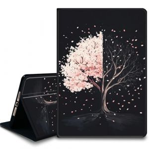 Bxgolkgd &Eacute;tui pour tablette Kindle Paperwhite 2024 (12e g&eacute;n&eacute;ration) et Kindle Colorsoft Signature Edition 7" avec fonction veille/r&eacute;veil automatique, fleurs de cerisier et fl&eacute;trissement (BXGOLKGD, neuf)
