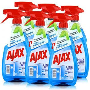AJAX Spray Vitres Triple Action 500ml (Lot de 6) (distribution-pro, neuf)