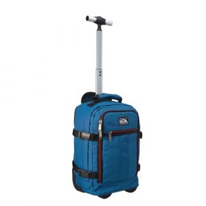 Cabin Max Metz Sac 40x20x25 Ryanair, Bagage Cabine Ryanair Conforme aux Dimensions Maximes (20L Polyester rPET recyclé), Bleu Navajo, 40 x 20 x 25cm, Hybrid, Bagage à Main (Cabin Max EU, neuf)