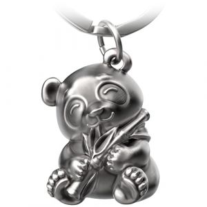 FABACH Panda Porte-clés Tao - Joli ours panda porte-bonheur pour femme - Porte-clés ours pour meilleure amie - Porte-clés panda - Cadeau pour les amateurs d'ours, Argent antique, 1, Moderne (Unique Elements GmbH, neuf)