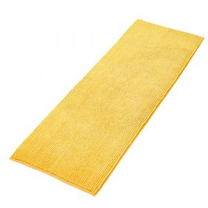Decomira Tapis de Bain Antid&eacute;rapant en Chenille | Super Absorbant et Lavable en Machine | pour la Salle de Bain, Douche, Baignoire ou comme Tapis WC | Jaune - 50x150 cm (LIMODI GmbH, neuf)