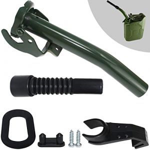 YYWEi Bec verseur en m&eacute;tal pour carburant de 5, 10 et 20 litres - Bidon &agrave; essence - Bidon de carburant - Tuyau d'&eacute;coulement - Bidon de r&eacute;serve - Bec verseur (YYUWEI, neuf)