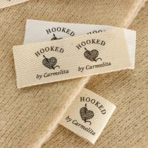 &Eacute;tiquettes de v&ecirc;tements personnalis&eacute;es, &eacute;tiquettes en serg&eacute; &agrave; coudre, &eacute;tiquette en serg&eacute; personnalis&eacute;e, pliage en coton, texte ou logo, &eacute;tiquettes pliantes, 20/50/100 pi&egrave;ces (guanmi store, neuf)