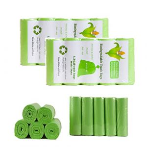 RTBQJ-AT Sac Poubelle Dégradable 10L, Ultra Résistant, Anti-Fuites, 100% Recyclés, Conviennent à la Cuisine, à la Chambre à Coucher (Sac Poubelle Transparent, 240 Pièces) (Nyhasmyxgs, neuf)