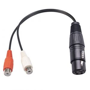 FUWIND Cable XLR Vers Double RCA Cable R¨¦Partiteur XLR Vers RCA Y 3 Broches XLR Femelle Vers 2RCA Femelle Amplificateur Priseda M¨¦Lange Cable AV, 0,2 M (tingting321, neuf)