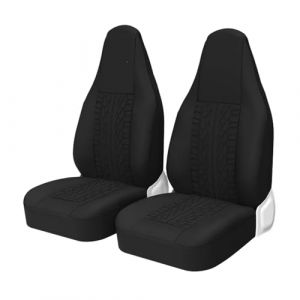VBVGMZAS Housse Siege Voiture Paire Housses si&egrave;ge Avant Sport universelles Plupart Voitures Protection si&egrave;ge baquet pour Toyota pour Aygo Si&egrave;ge Voiture(2pcs Black) (There's a bright future for everyone, neuf)