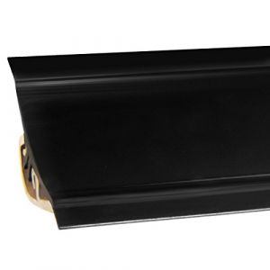 HOLZBRINK Profil d&rsquo;&eacute;tanch&eacute;it&eacute; pour plan de travail, joint cuisine, profil d&eacute;coratif, plinthe cuisine, Mat&eacute;riel PVC, couleur : Noir 23x23mm 2,5 m (Jumbo-Shop, neuf)