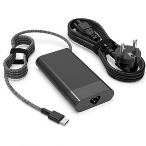 Slim 90W HP USB C Chargeur d’Ordinateur Portable pour HP Spectre x360 13 14 15 Envy x360 14 15 16 17 inch 2-in-1 Pavilion Plus 14 EliteBook,ProBook,ZBook Firefly,Elite, c640 c645 Type C Alimentation (Lianxin inc, neuf)