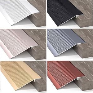 LIYI929GP Barre De Seuil 10 Cm De Large Seuils Réducteur Flûte Rampe D'entrée, Bande De Seuil De Porte De Sol Bordure De Bordure De Moquette, Seuil De Porte Barre Raccordement D'espace Gold 130cm (LIYI929GP, neuf)