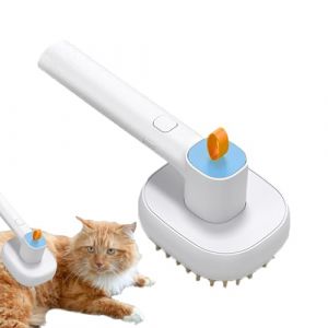 Pusque de chat vapeur, peigne pour animaux de compagnie à vapeur, Peigne de chien à vapeur antistatique, Outil de toilettage de massage, brosse de caisse pour animaux de compagnie pour les cheveux et (suaselky, neuf)