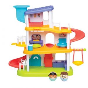 Playskool Weebles My Smart House &ndash; Jouet pr&eacute;scolaire Weeble Wobble pour tout-petits avec sons + chansons 3 &eacute;tages de jeu imaginatif pour les enfants de 12 mois et plus (Importtoys_1, neuf)