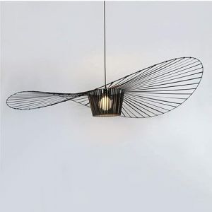 Msyyuu Suspension Vertigo 140cm, Lustre Vertigo Salon Lamp, Luminaire Suspension E27 Salle &agrave; Manger Ombre Grande Suspensions (140 cm, Noir) (AAA surprise, neuf)